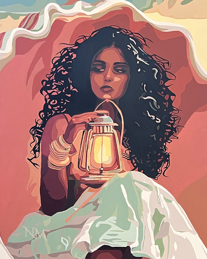 "Is It Safe Yet?" Original Acrylic Painting