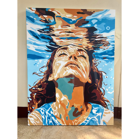 "Under Water" Original Acrylic Painting