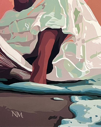 "Is It Safe Yet?" Original Acrylic Painting